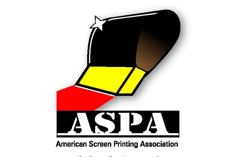 Stylized squeegee graphic with red, yellow, and black blocks above the ASPA acronym and full association name.