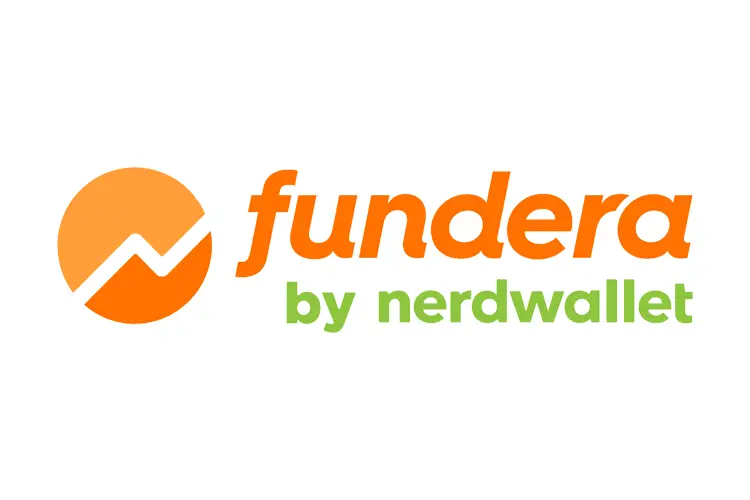 “Fundera logo – orange rising‑chart icon and ‘fundera by nerdwallet’ word‑mark.”
