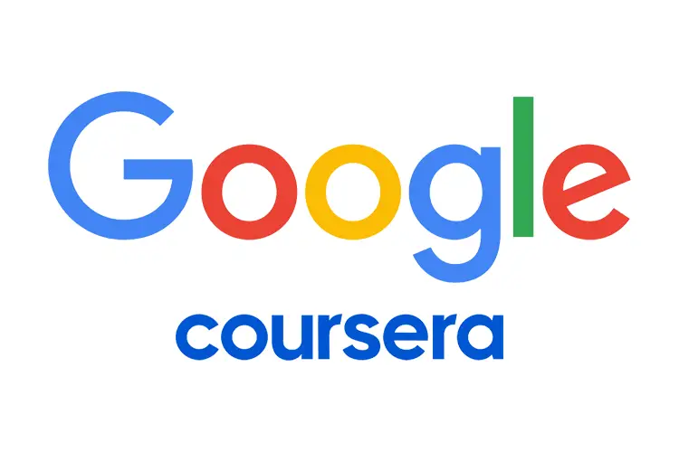 Google and Coursera logos, representing professional certificate programs in digital marketing, UX design, and business analytics for creative entrepreneurs.