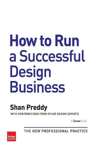 Clean white cover with navy headline “How to Run a Successful Design Business,” small Design Council logo, author Shan Preddy.
