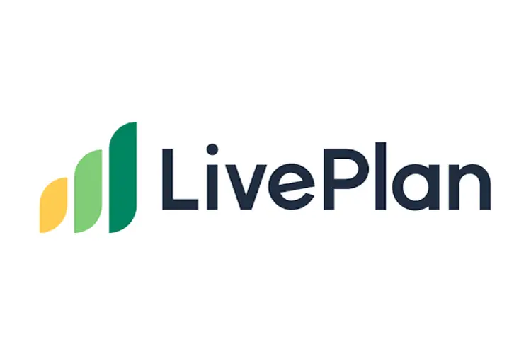 LivePlan logo with green and yellow bar chart icon and clean type