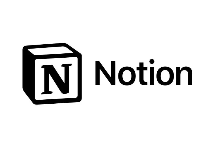 Notion logo featuring a black and white cube with a bold “N,” representing all-in-one workspace and productivity tools for creative entrepreneurs.