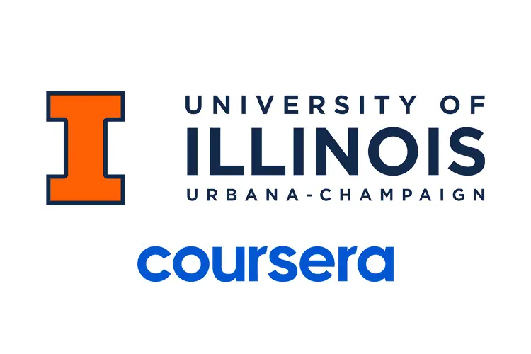 University of Illinois Urbana-Champaign and Coursera logos, representing accredited online business and entrepreneurship education for creative professionals.