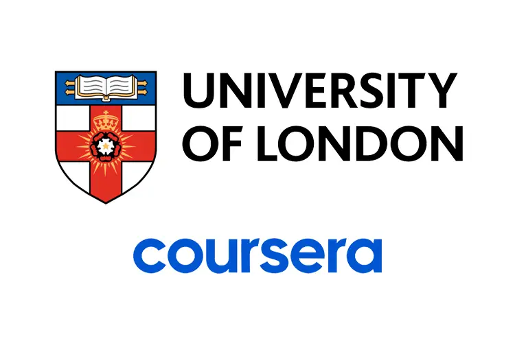 University of London and Coursera logos, representing globally accessible online degrees and business courses for design entrepreneurs and creative professionals.