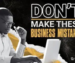 Black male on laptop looking puzzled, symbolizing common planning mistakes by design entrepreneurs.