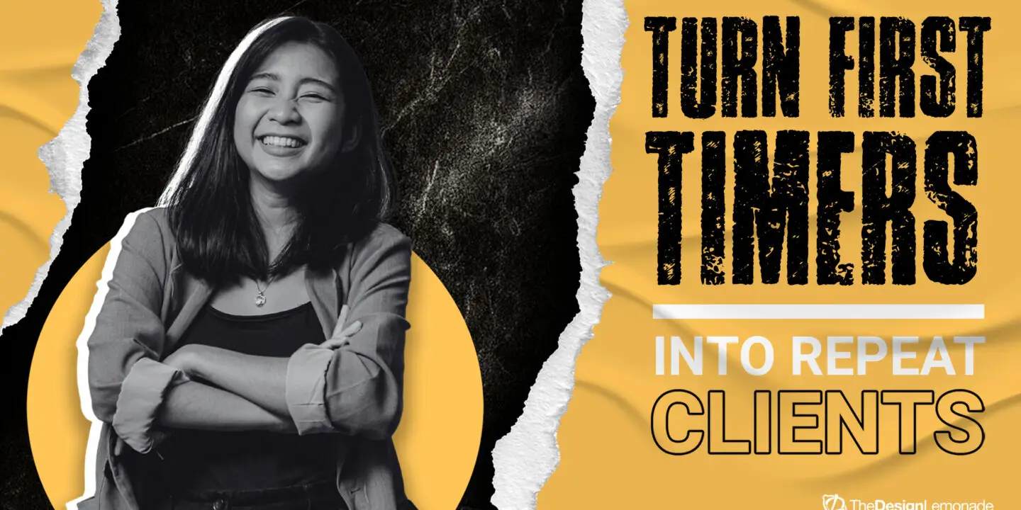 Design businesswoman, portraying client relationship-building for design businesses.