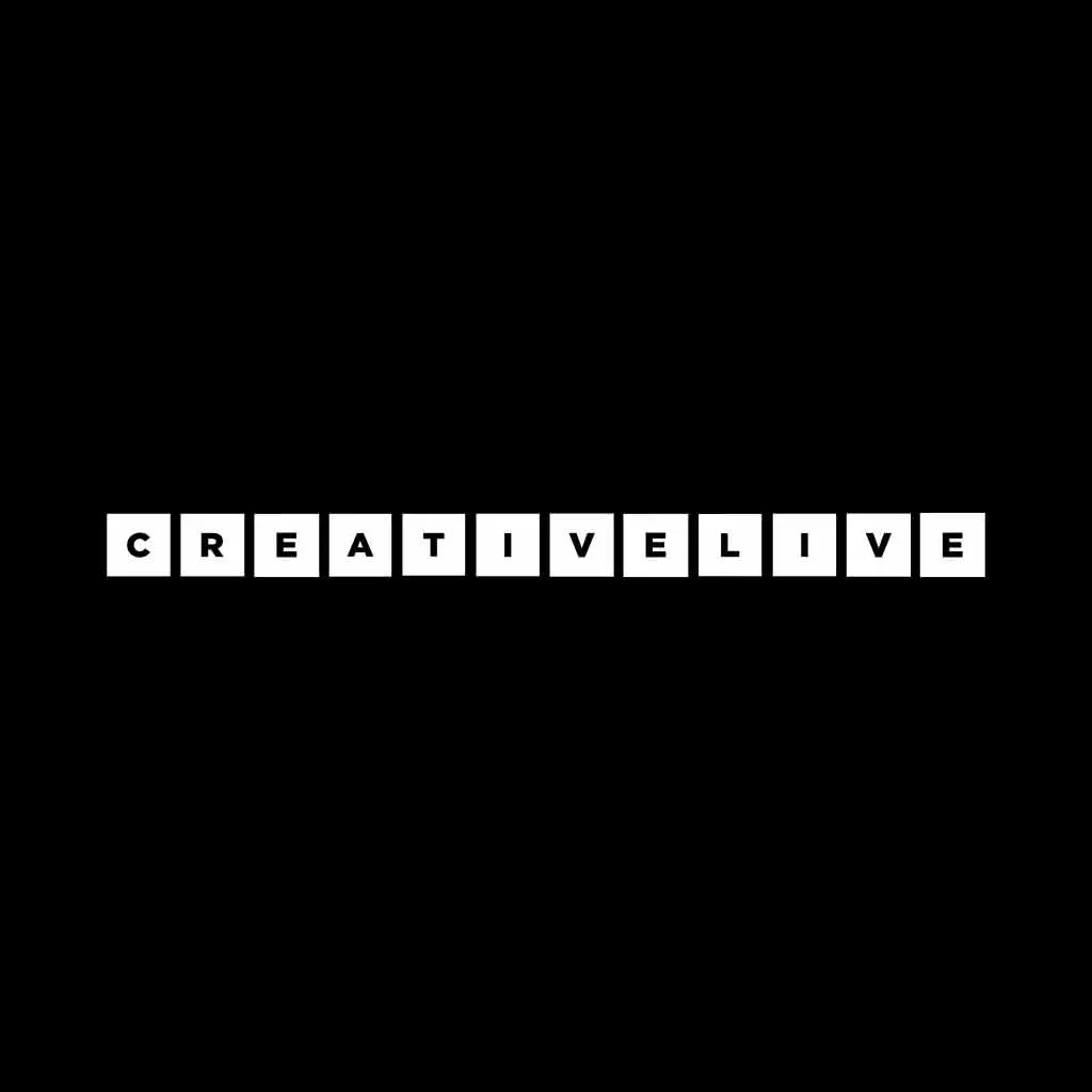 CreativeLive logo in a minimalist black and white design, symbolizing creativity, learning, and entrepreneurship.