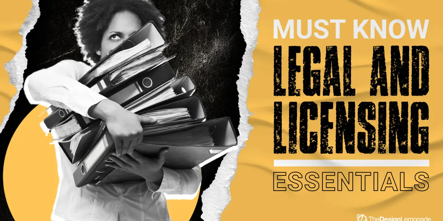 Design entrepreneur carrying a stack of legal documents and business licenses paperwork.