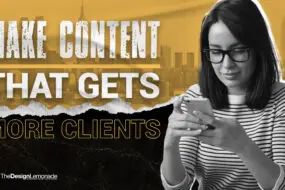 Design entrepreneurs planning a social media content strategy with laptops and marketing charts, representing smarter social growth tactics for design businesses.